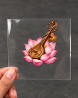 Veena Lotus hard surface patch on clear film