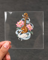 Veena Swan Flow hard surface patch on clear film