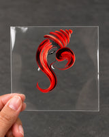 Ek Rekha Ganesha hard surface patch on clear film