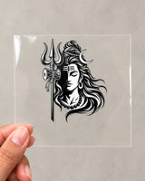 Trishul Dhari hard surface patch on clear film