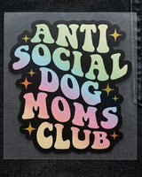 Anti Social Dog Mom | Iron-on Patch | Pawfect Vibes