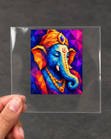Prism Ganesha hard surface patch on clear film