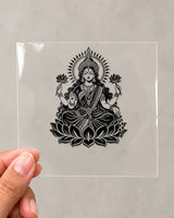 Lakshmi Silhouette hard surface patch on clear film