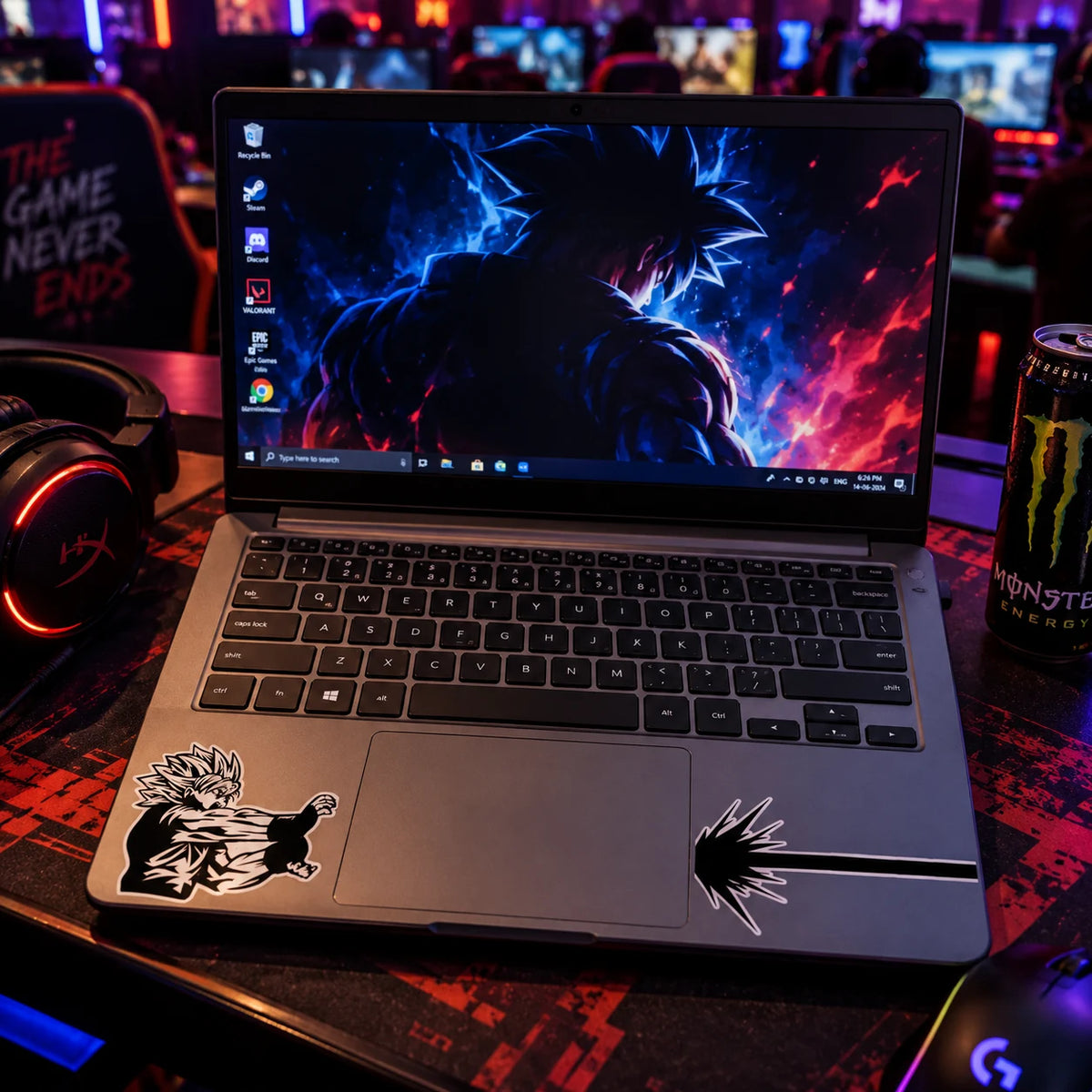 Kamehameha | Laptop Makeover Pack | Hard Surface Patches Set