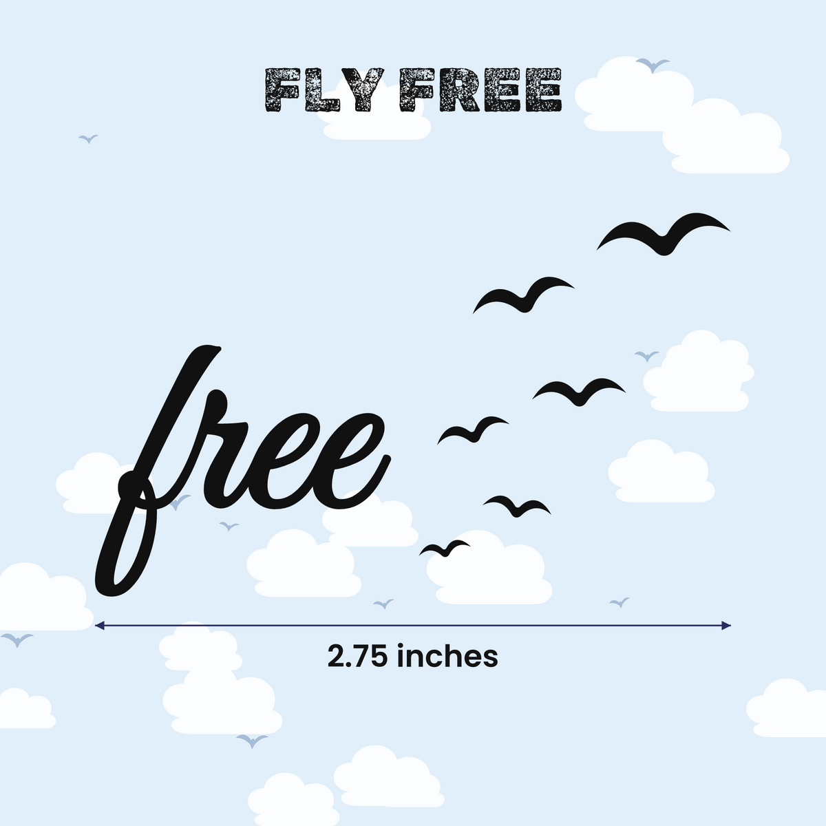 Fly Free | Laptop Makeover Pack | Hard Surface Patches Set