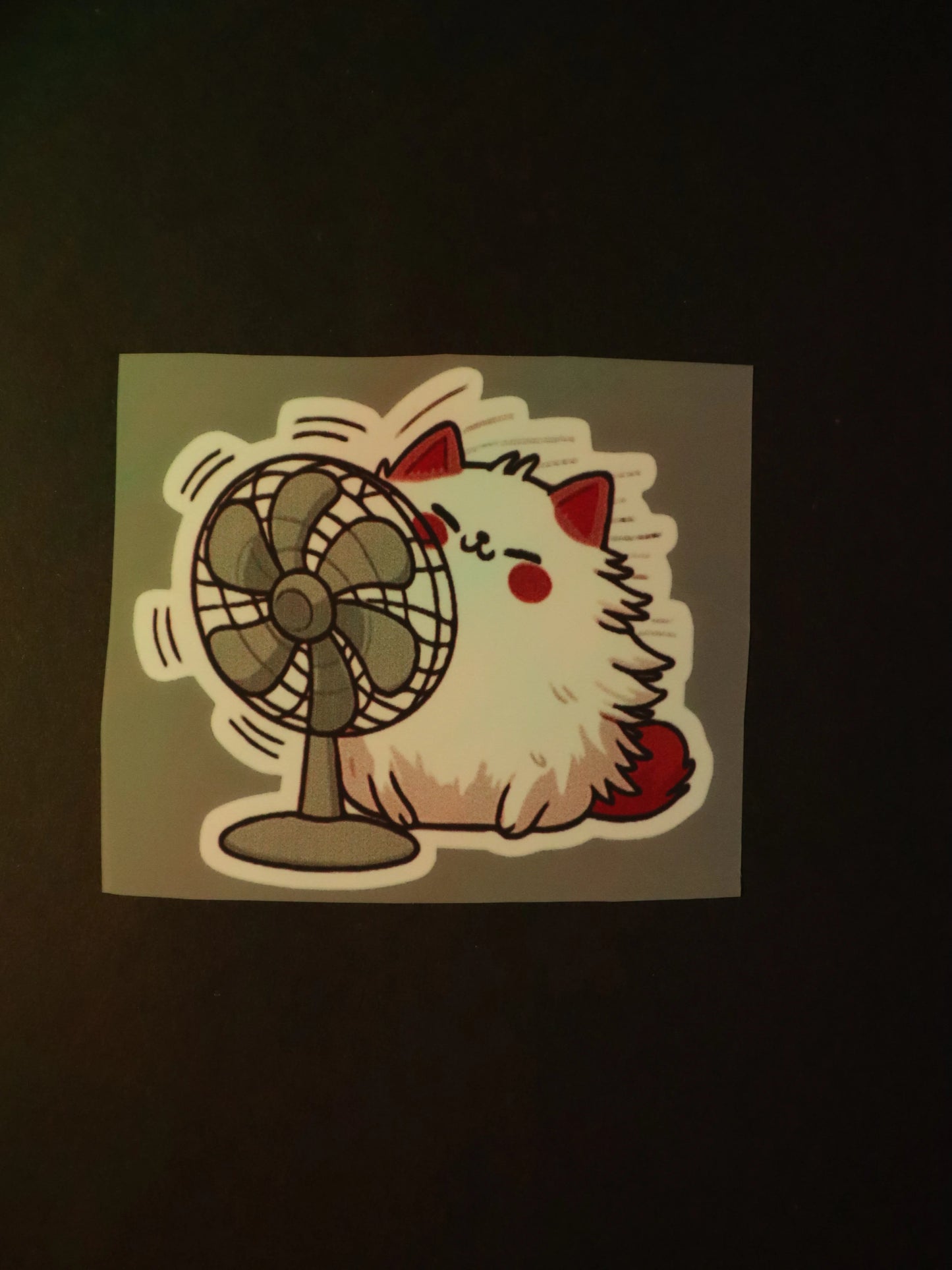 Purrfect Breeze | Iron on patch | Kitty Cat