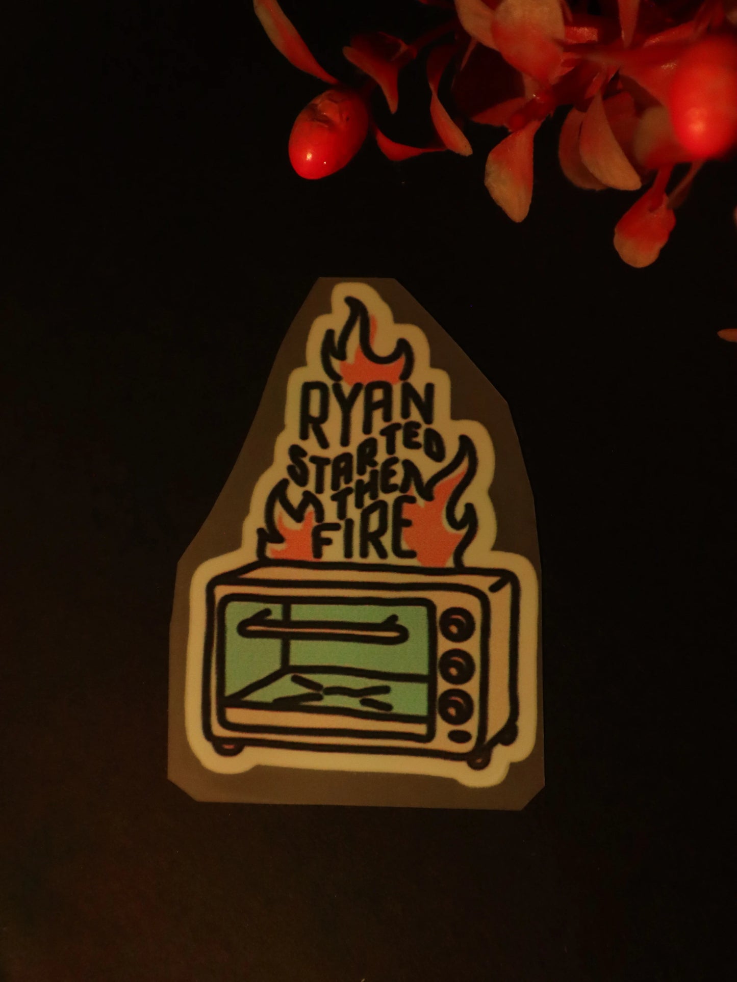 Ryan started the fire | Iron on patch | The Dundie Pack