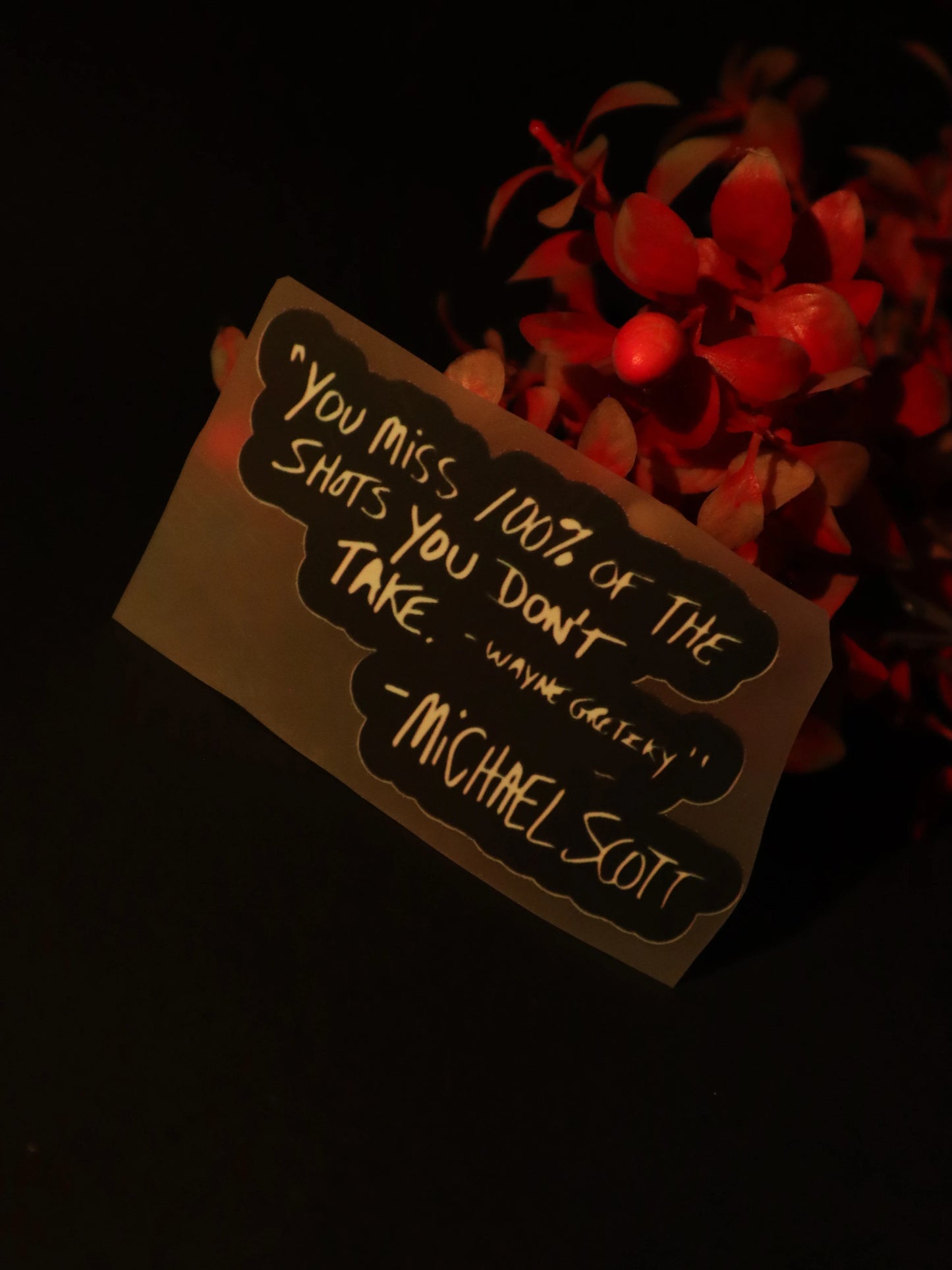 The Shot Quote | Iron on patch | The Dundie Pack