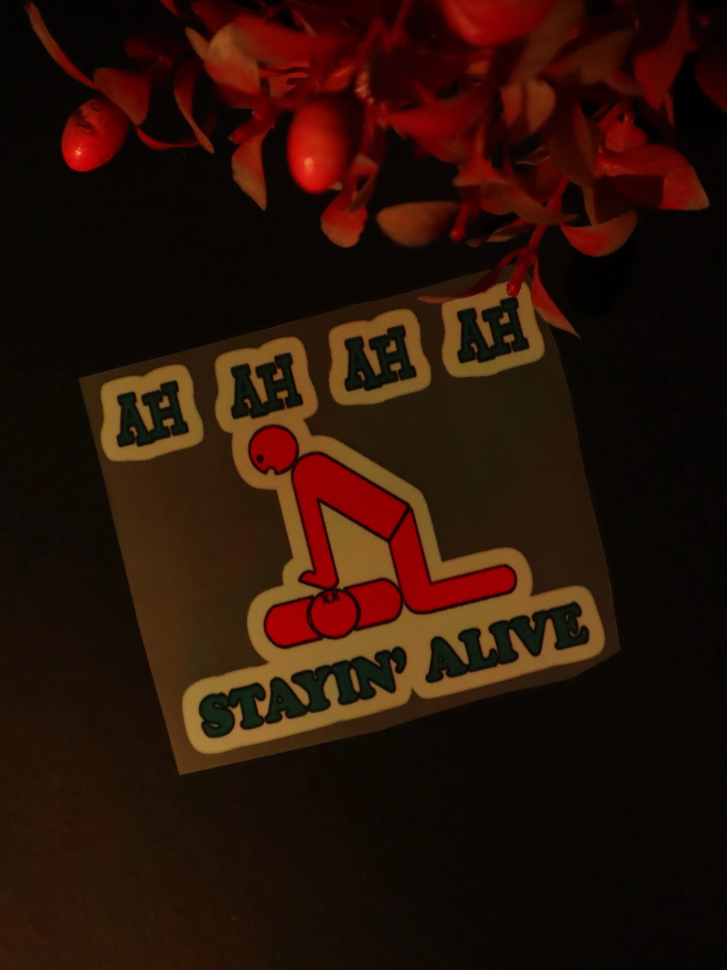 Ah Ah Ah Ah Stayin' Alive | Iron on patch | The Dundie Pack