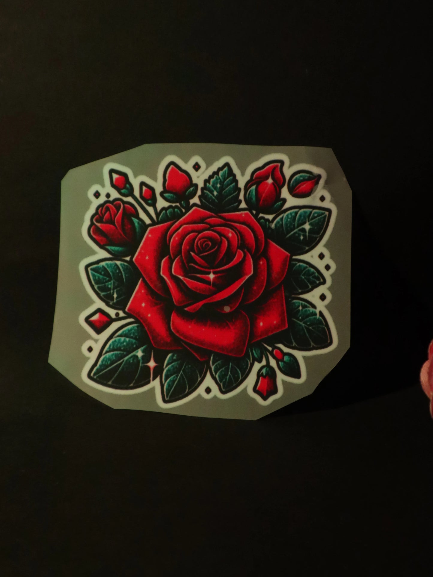Crimson Heart Rose | Iron on patch | Pinterest Flowers