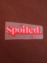 Spoiled | Iron-on Patch | Bindaas Bol