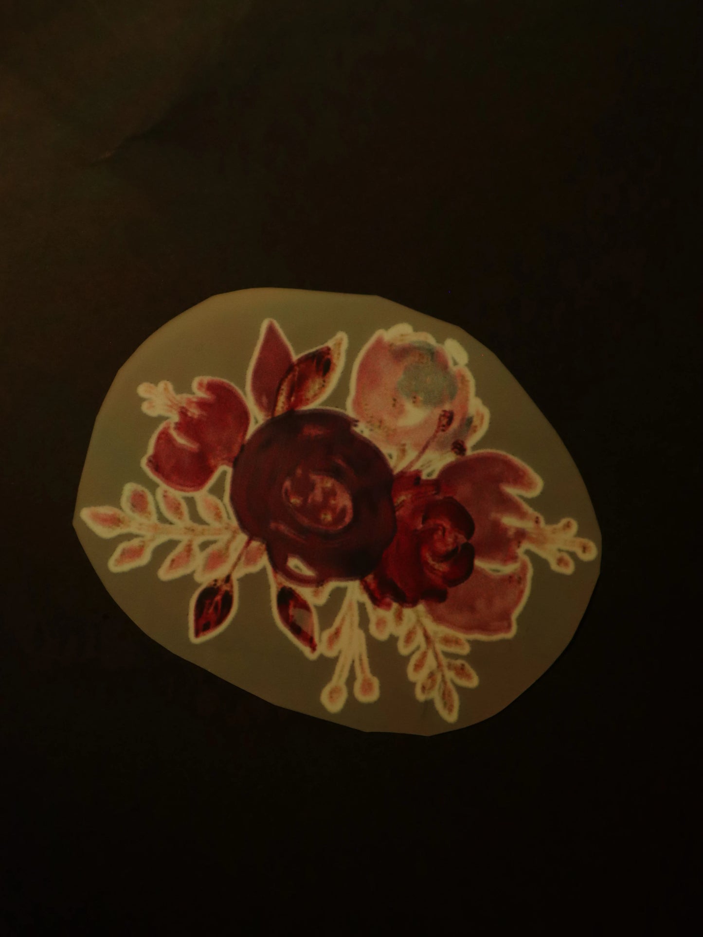 Burgundy Bloom Drama | Iron on patch | Pinterest Flowers