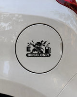 Diesel Ninja car patch in black on a car