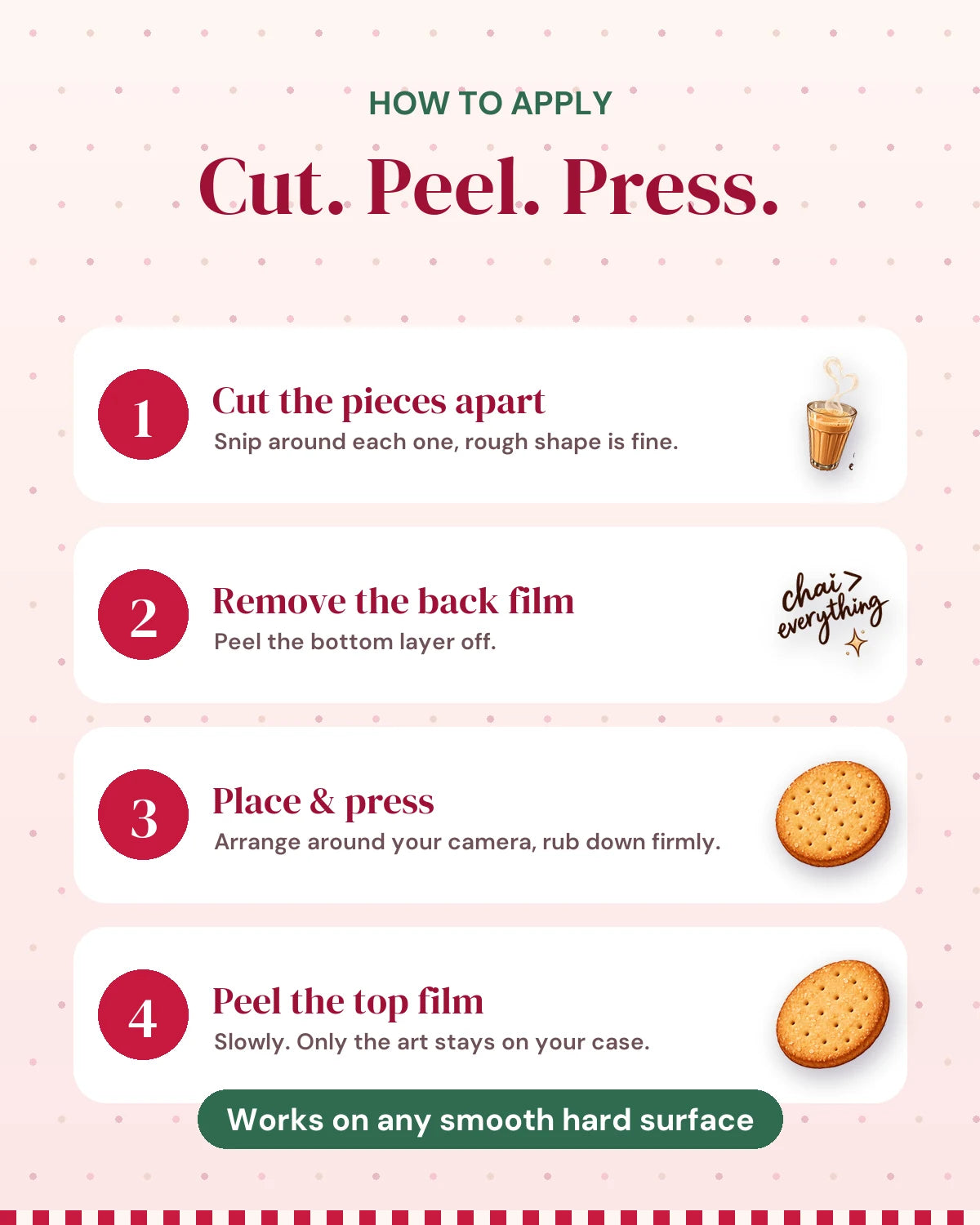Chai Break: how to apply