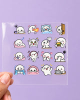 Doodle Mood mini hard surface patch sheet on clear film
