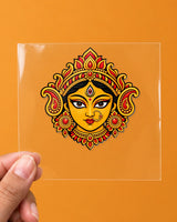 Maa Durga hard surface patch on clear film