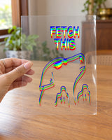 Fetch This hard surface patch on clear film