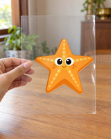 Five-Star Friend hard surface patch on clear film