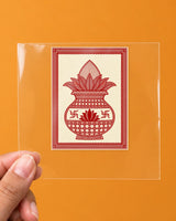 Folk Kalash hard surface patch on clear film