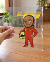 Ferrari 44 hard surface patch on clear film