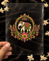 Gajraj Mandala embroidery-look iron-on patch | Thread Theory