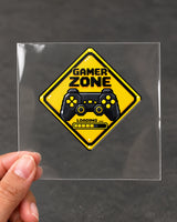 Gamer Zone gamer patch on clear film