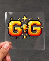 GG gamer patch on clear film