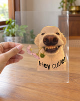 Hey Cutie hard surface patch on clear film