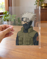 Masked Sensei hard surface patch on clear film