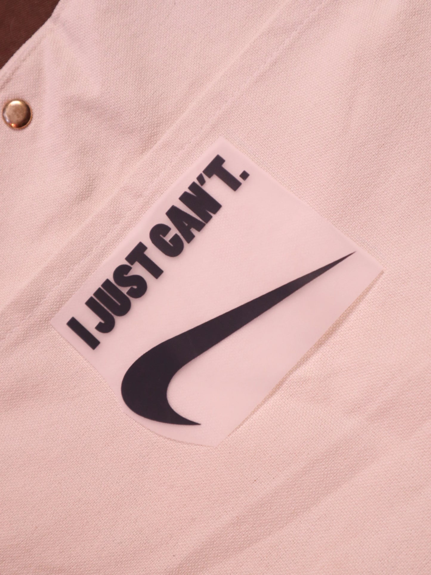 I Just Can’t | Iron-on Patch | Moodvertising