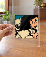 Peek-A-Mood hard surface patch on clear film