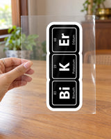 Periodic Biker hard surface patch on clear film
