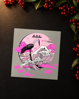 Pink Horizon iron-on patch transfer