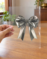 Silver Bowcare hard surface patch on clear film