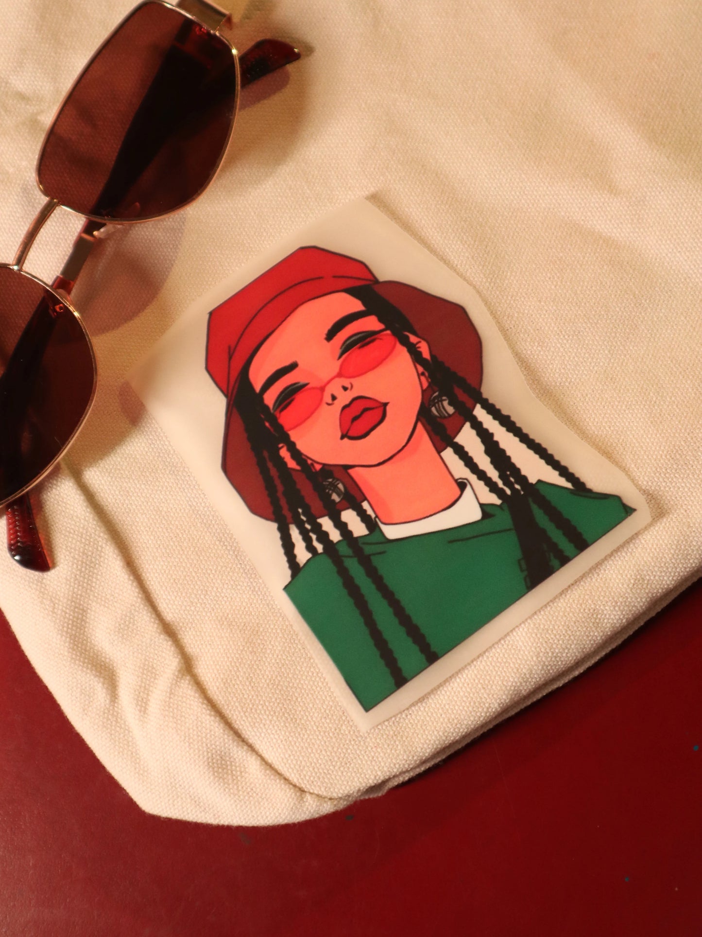 Braided Babe | Iron-on Patch | Girlie Pop