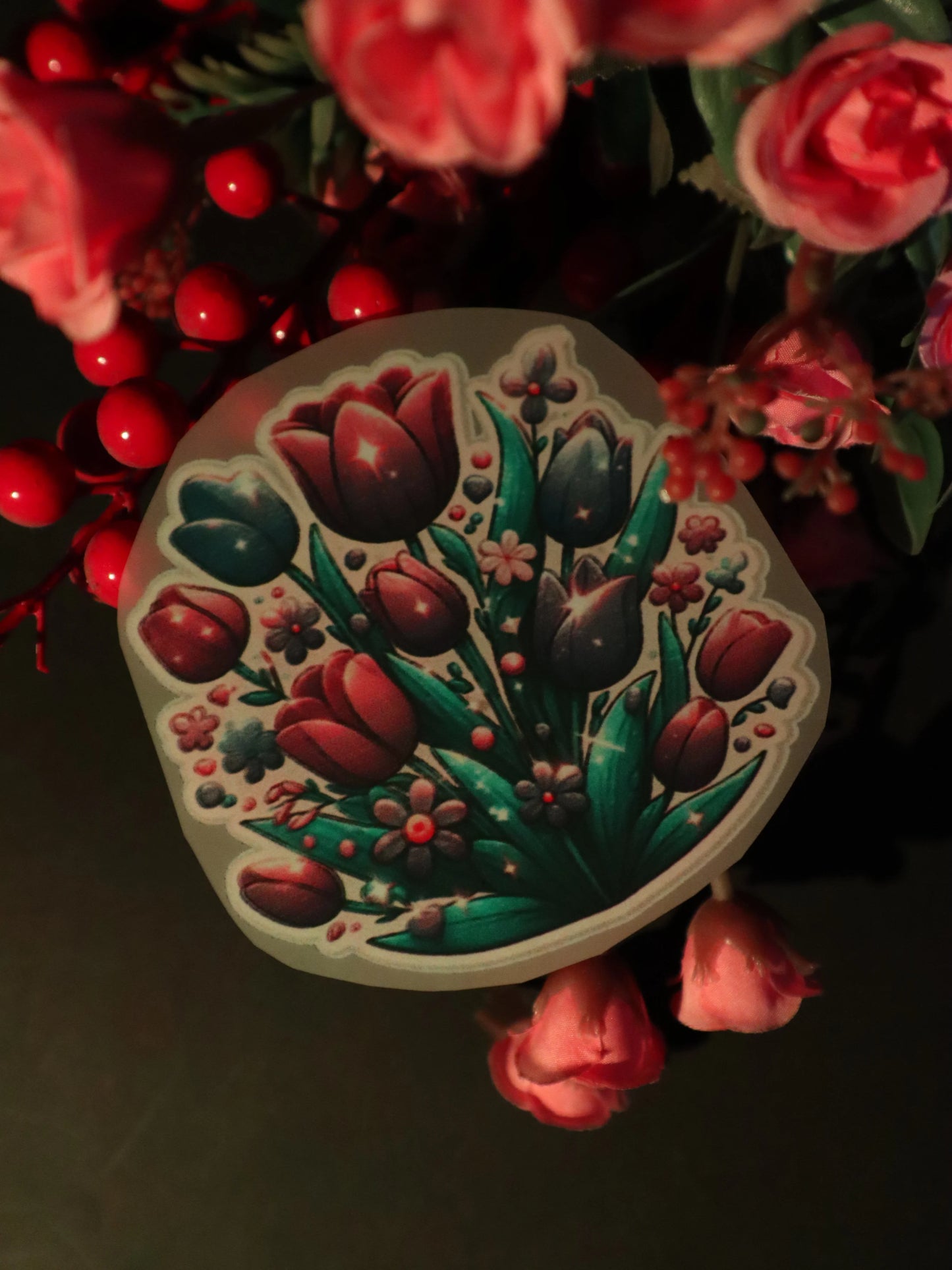 Midnight Tulip Magic | Iron on patch | Pinterest Flowers