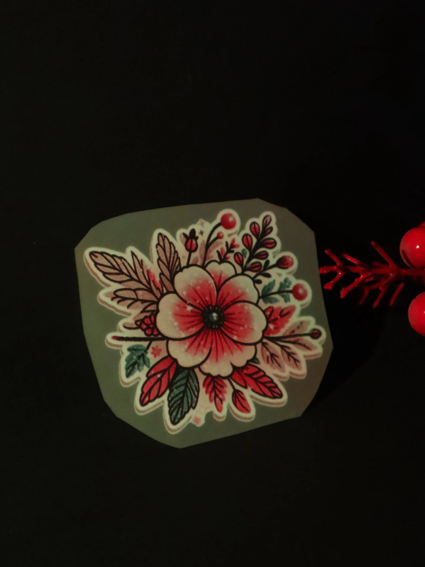 Berry Blossom Charm | Iron on patch | Pinterest Flowers