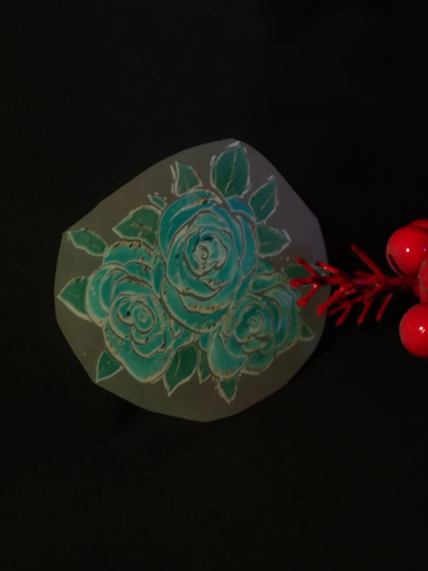 Teal Bloom Dream | Iron on patch | Pinterest Flowers