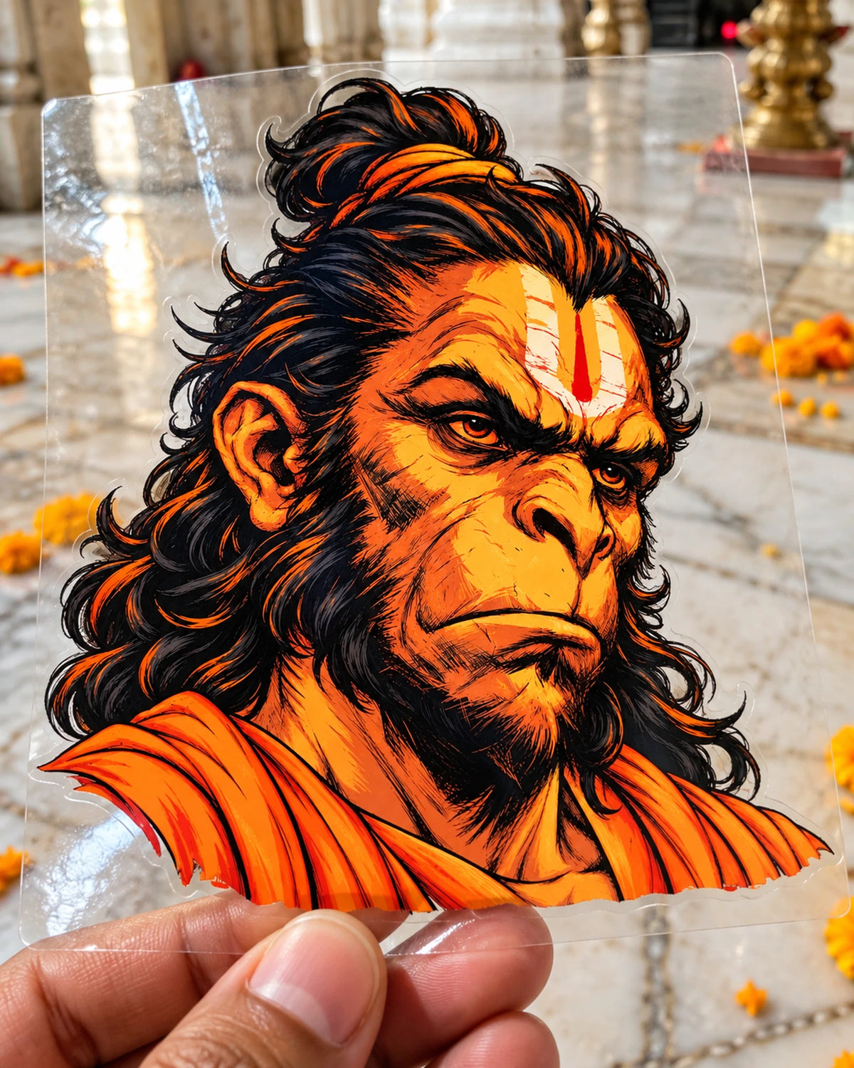 Rudra Roop hard surface patch on clear film