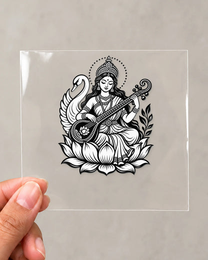 Saraswati Hansa hard surface patch on clear film