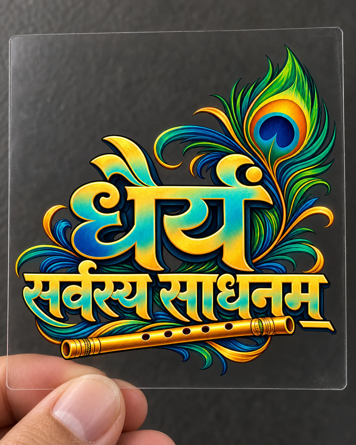 Dhairyam hard surface patch on clear film