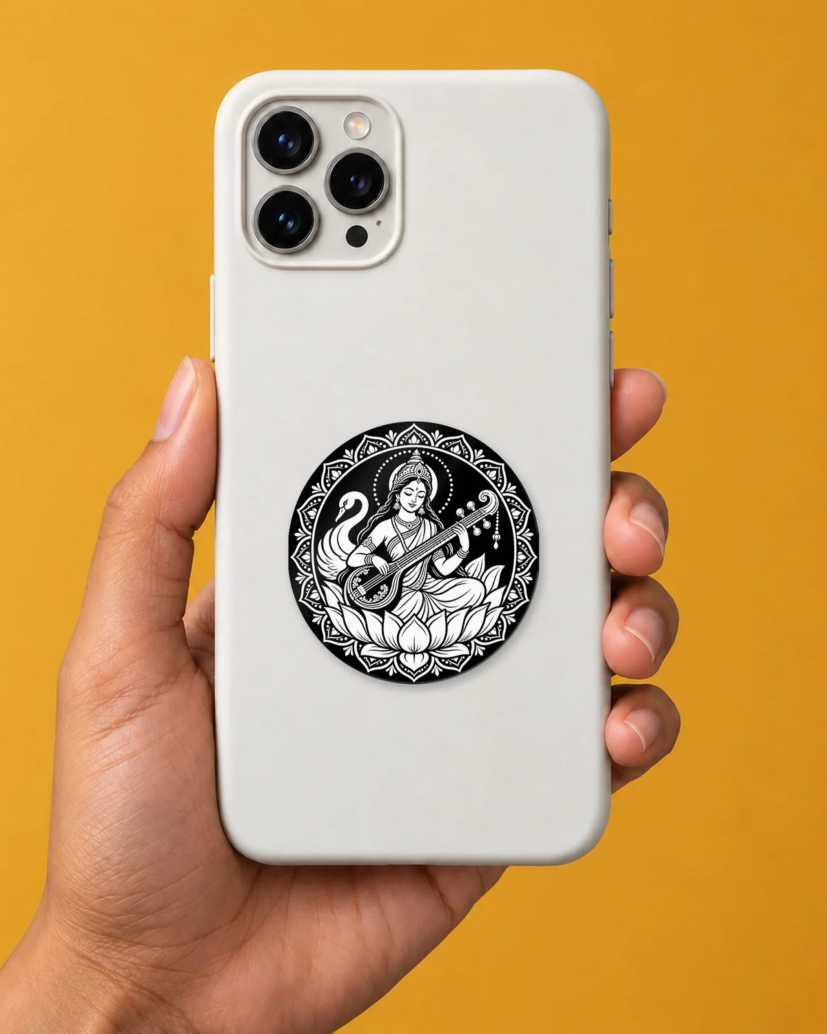 Saraswati Mandala hard surface patch mockup