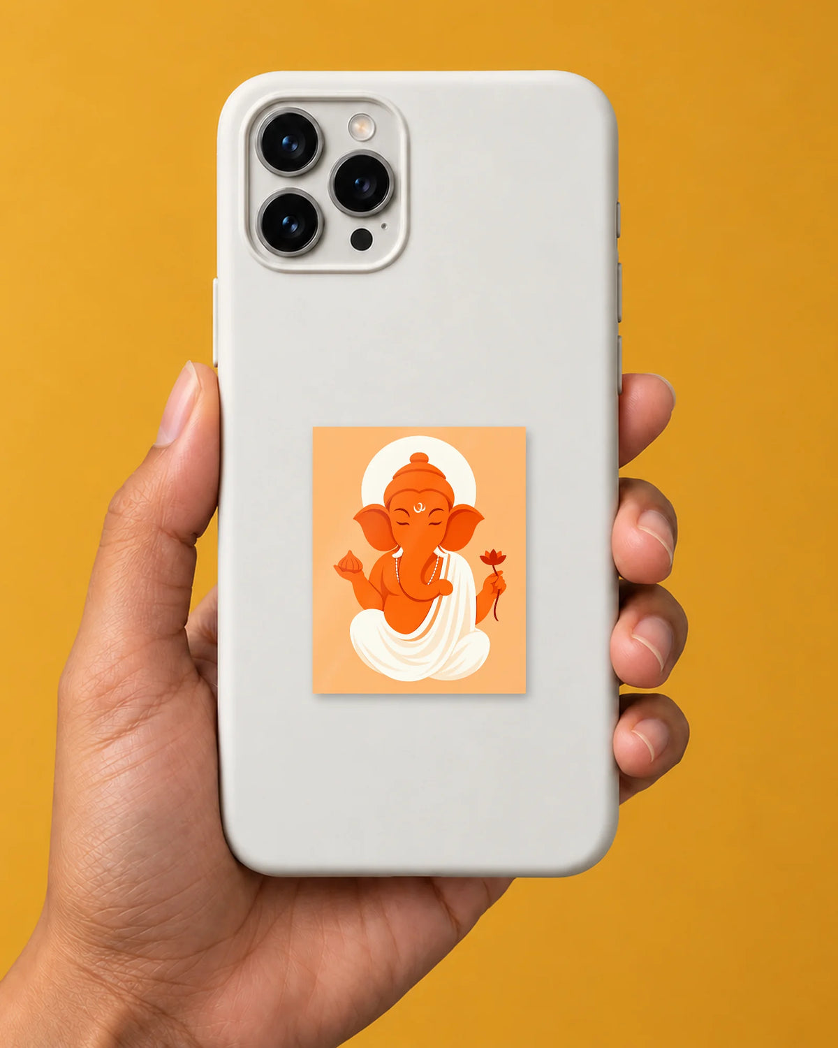 Bhagwa Ganesha hard surface patch mockup