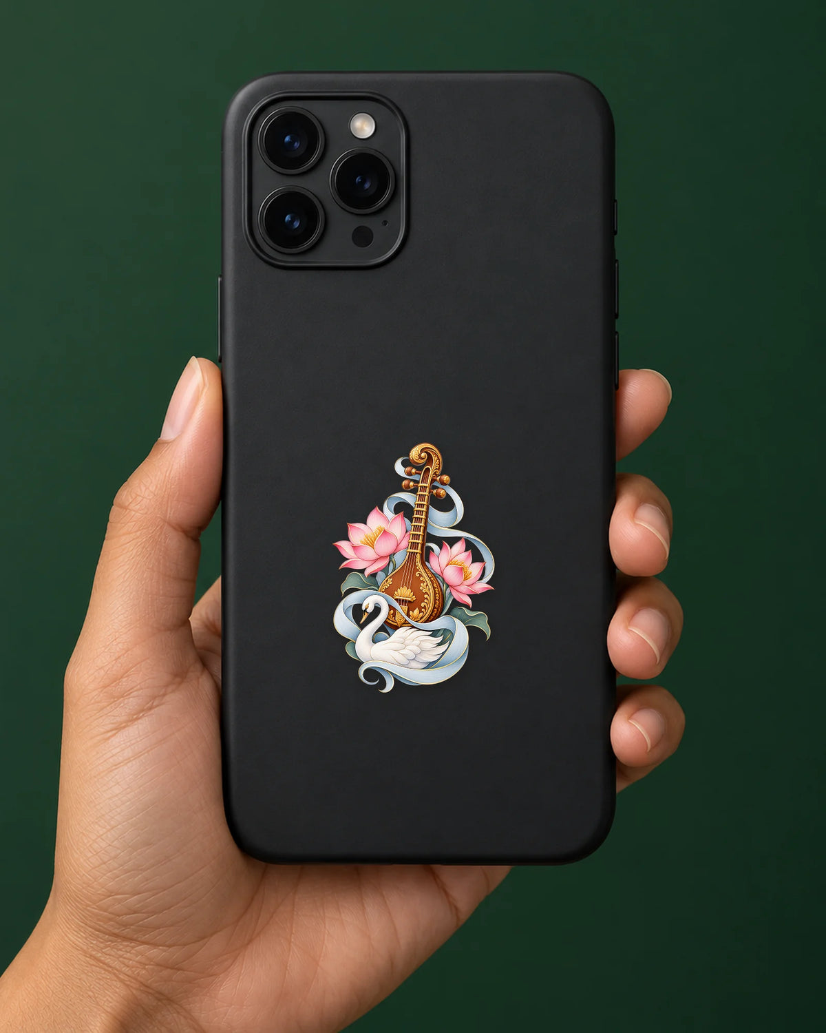 Veena Swan Flow hard surface patch mockup