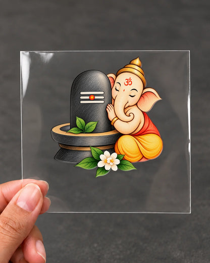 Shiv Ganesh Prem hard surface patch on clear film
