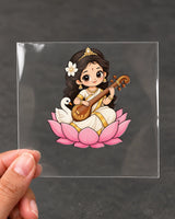 Little Saraswati hard surface patch on clear film
