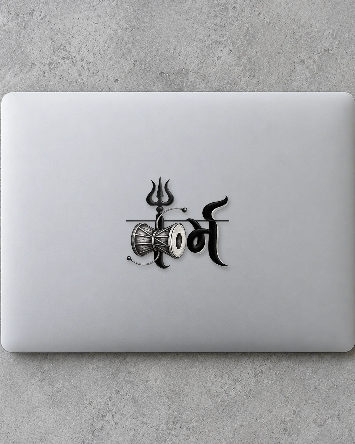 Shiv Damru hard surface patch mockup