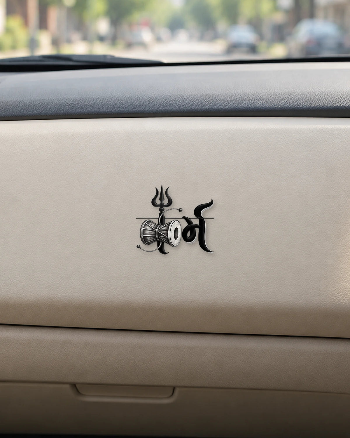 Shiv Damru hard surface patch mockup