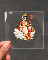 Saraswati Vidya hard surface patch on clear film