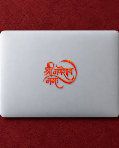 Shri Ganeshay Namah hard surface patch mockup
